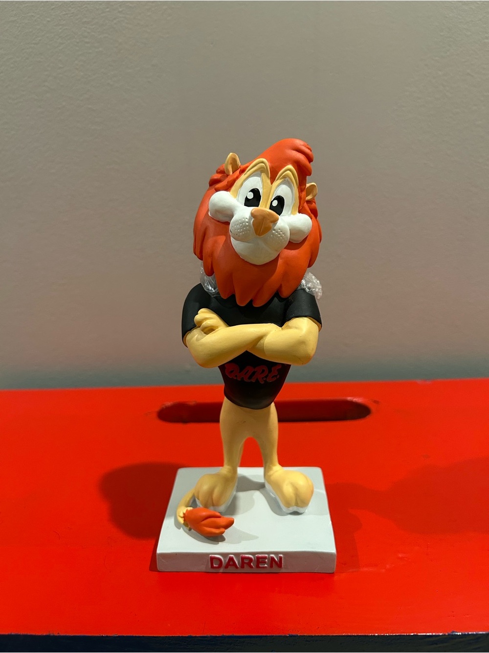 DARE Bobblehead Daren the Lion Mascot Figure Treadway Graphics Vintage Promo 7" - Picture 2 of 4